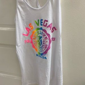Las Vegas white tank top